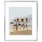 Americanflat Floating Aluminum Picture Frame - Sleek Aluminum Photo Frame for Wall Display - Black Metal Molded Frame - Shatter Resistant Glass - Hanging Hardware